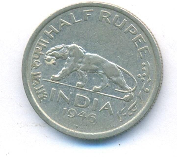 الهند - نصف روبيه الملك جورج السادس 1946