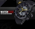 Weide WH3401 Miyota Quartz Digital Sports Silicon Strap Watch - Black Yellow