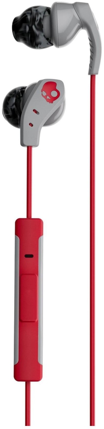 Skullcandy Method Wired In Ear Headset With Mic Grey/Red/Swirl