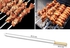 Stainless Steel Barbecue Skewers with Wooden Handles (6 pcs)