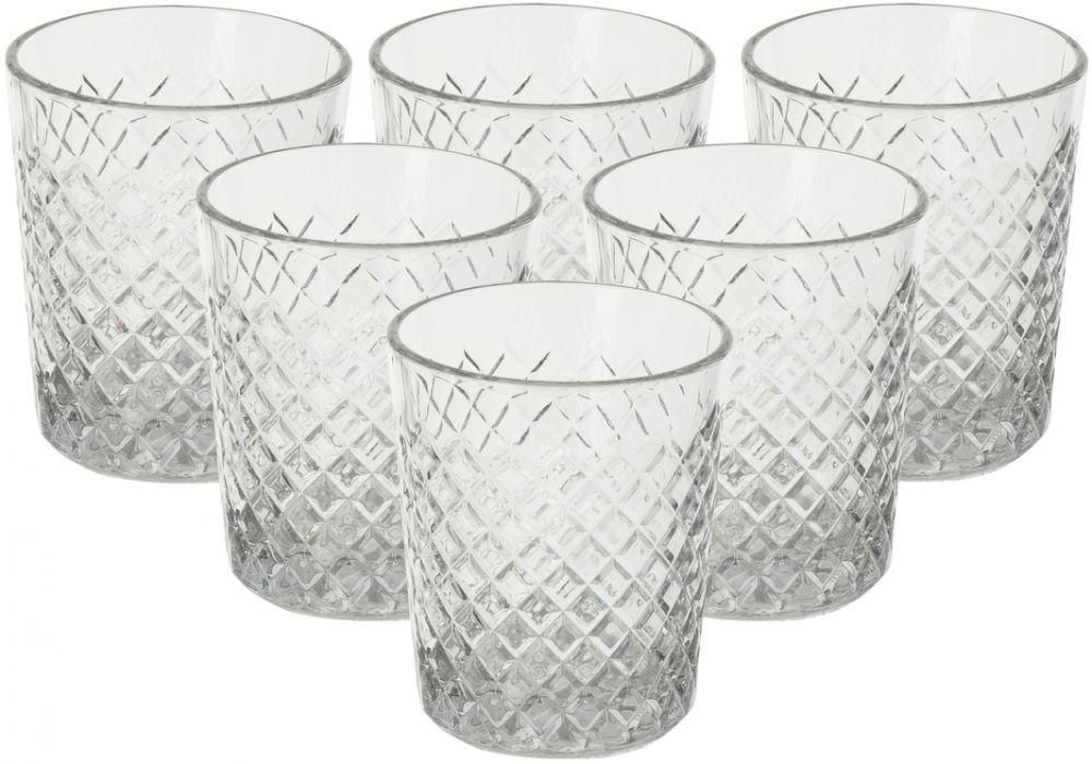 Ideal Home Salli Set Of 6 Cups, Glass