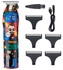 Cordless Graffiti Oil Head Caving Clipper Hair Trimmer with Rechargeable Battery LED Display Multicolour 0.301kg