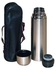 Generic Thermos Vacuum Flask 0.5 Litres Plus FREE Pouch Bag .