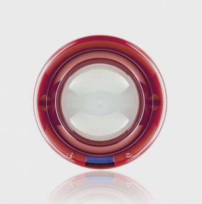 Bubble ميزان المطبخ الرقمي - 5 كجم - احمر
