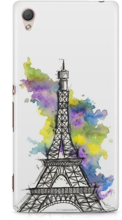 France Expo 1900 Landmark Paris Water Painted Phone Case Cover for Sony Z3 Plus or Z4