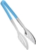 Get Al Samar Stainless Steel Food Tong, Leather Handle, 28 cm - Blue with best offers | Raneen.com
