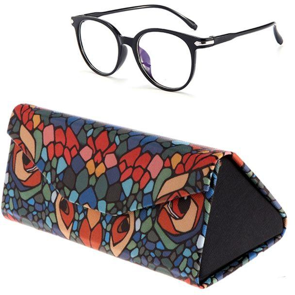 Fashion Foldable Triangle Glasses Case