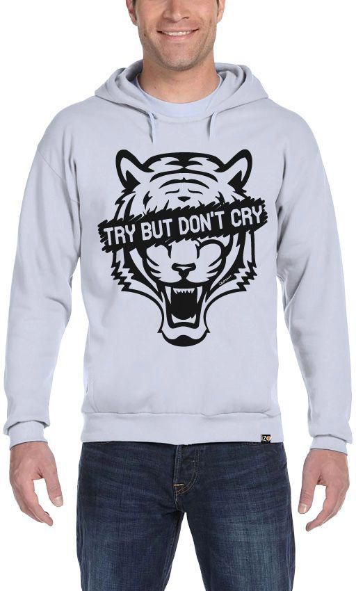 Izo Grey Cotton Round Neck Hoodie & Sweatshirt For Men