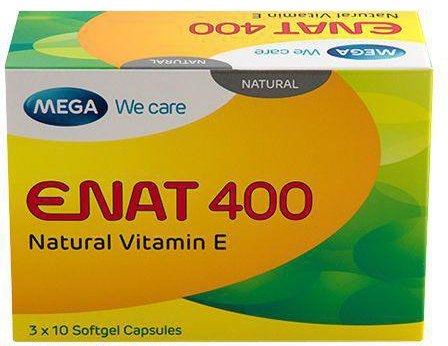 Mega We Care ENAT 400 - 3 X 10 Softgel Capsules