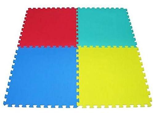 DCM RBW TOYS Protective Floor Rubber Mat (4 Pieces) 60x60cm