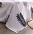 3-Piece Bedding Set Combination Black/White Quilt Cover 150x200 cm, Bed Sheet 160x220 cm, Pillow Cover 48x75cm