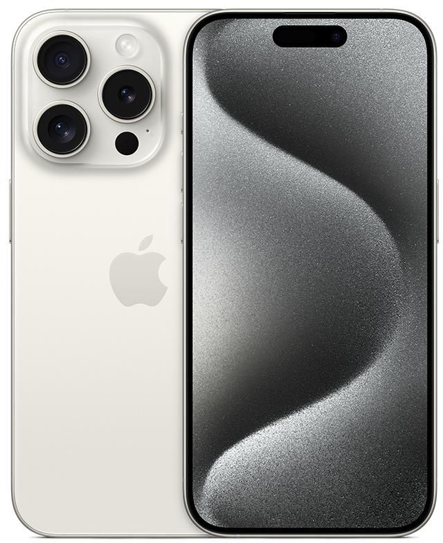 Apple iPhone 15 Pro, 5G, 6.1 inch, 256GB, White Titanium