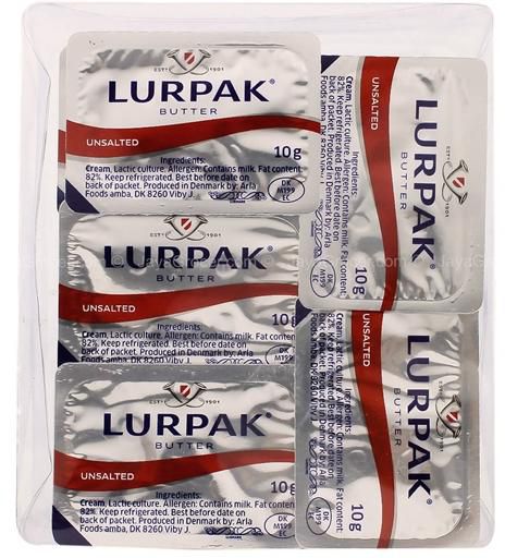 Lurpak Unsalted Butter Mini Cups - 20 x 10 g.