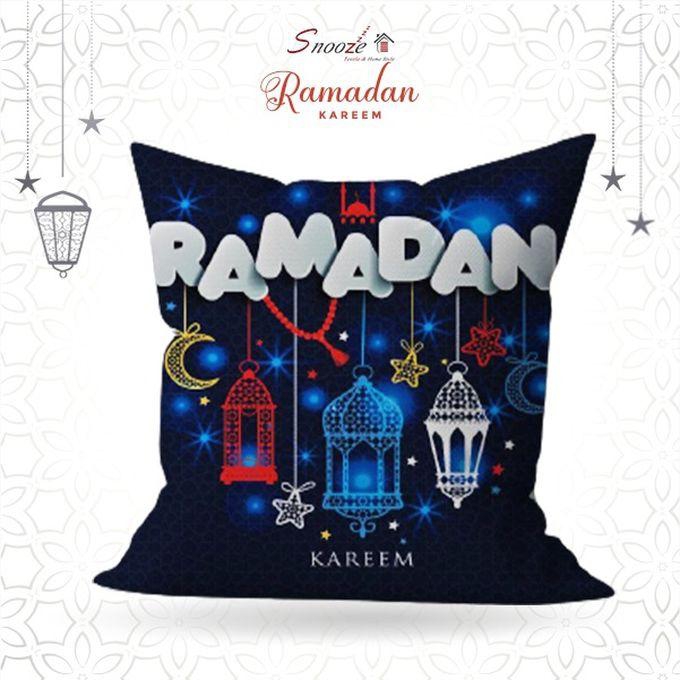 Snooze Ramadan Cushion Cover -dark Blue, 45*45 Cm, Pack Of One