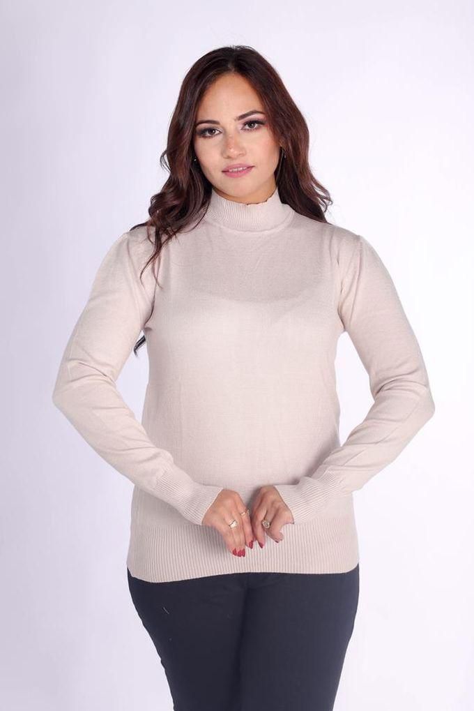 Women's Winter Basic Pullover Long Sleeve Half Neck