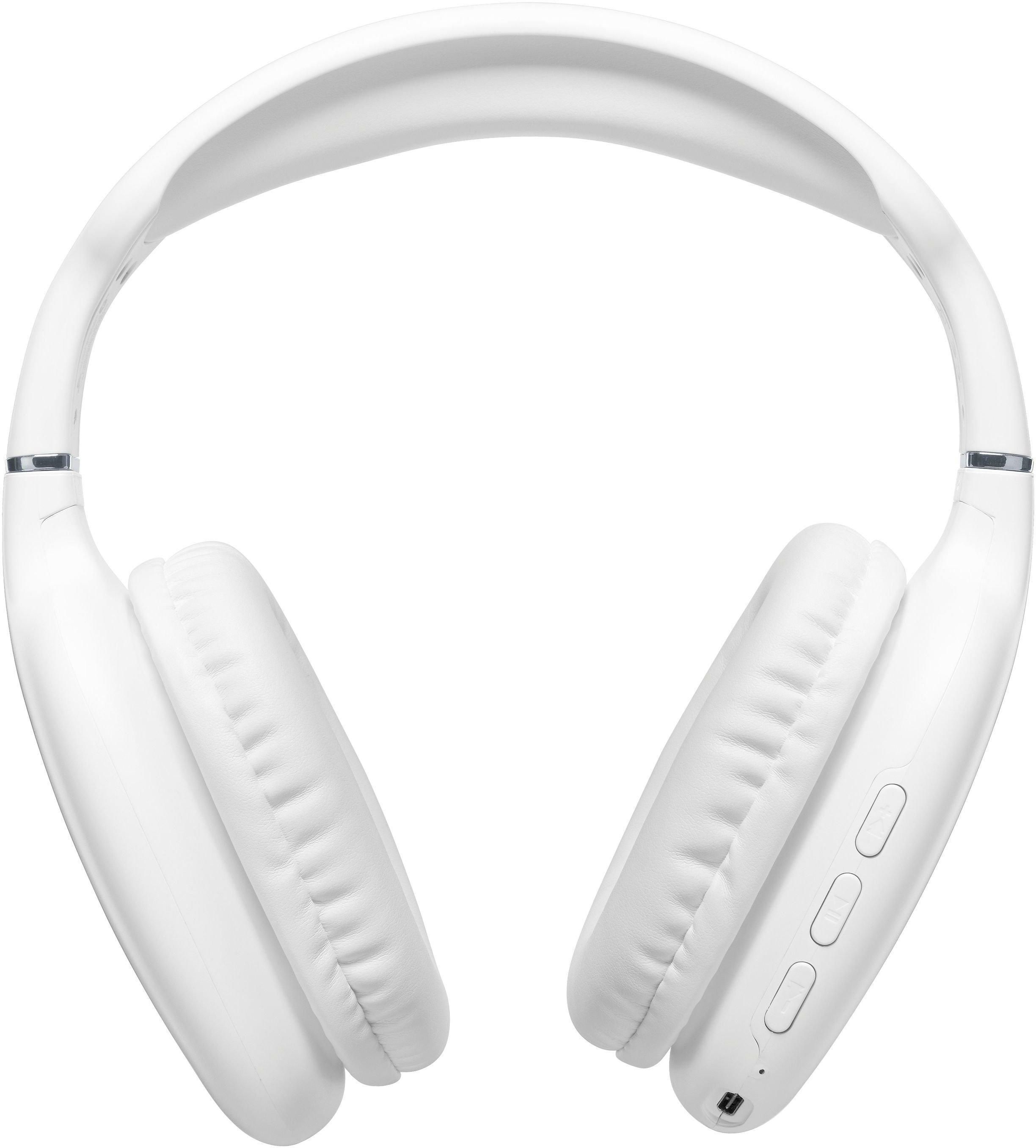 Music Sound MAXI Wireless Bluetooth Headset, White.