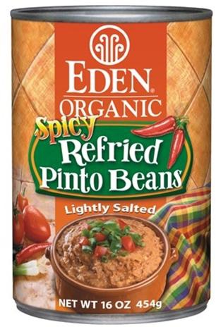 Eden Organic Spicy Refried Pinto Beans - 454 g