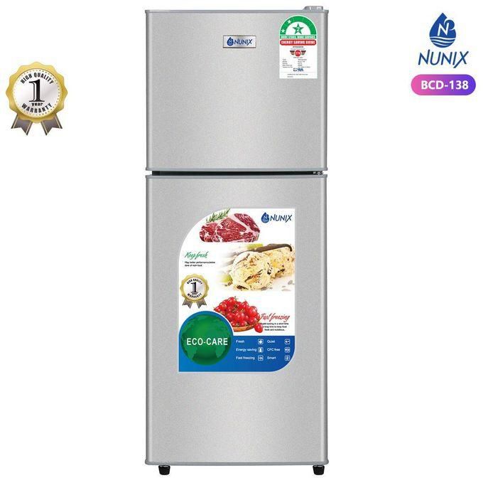 Nunix 138L large capacity double door Refrigerator