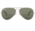 Ray-Ban Unisex Aviator Style Sunglasses - Silver Frame (RB3025-003-58)