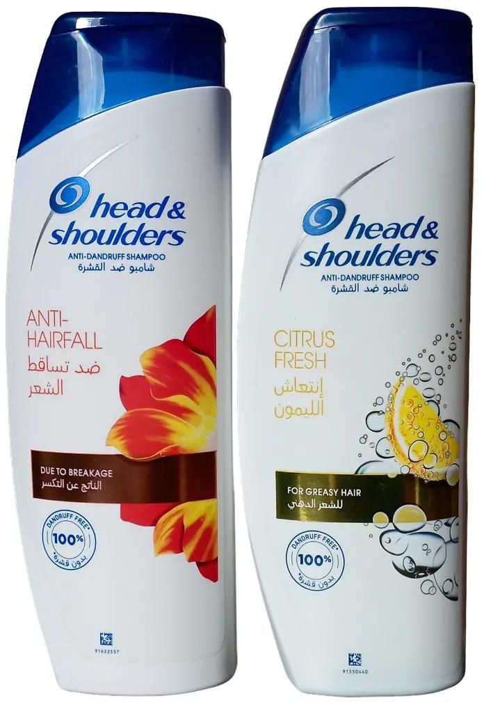 Head & Shoulders ANTI-HAIRFALL  +  CITRUS FRESH Anti-Dandruff Shampoo.