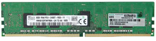 HP E 8GB (1x8GB) Single Rank x8 DDR4-2400 CAS-17-17-17 Registered Memory Kit 805347-B21