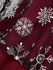 Plus Size Christmas Cinched Snowflake Print Lace Trim Sheer Mesh T-shirt - 2x | Us 18-20