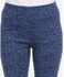 BLEND Self Floral Pattern Pants - Blue