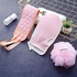 3 Pieces Of Body Exfoliating Tools, Bath Sponge, Back Scrubber, And Exfoliating Gloves.