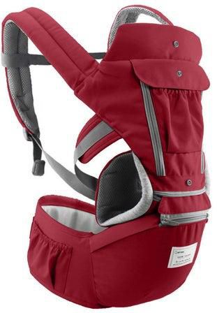 Adjustable Strap Baby Carrier-Red/Grey