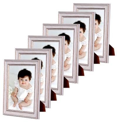 White photo frame 6 x 8 inches, 6 - desk or wall