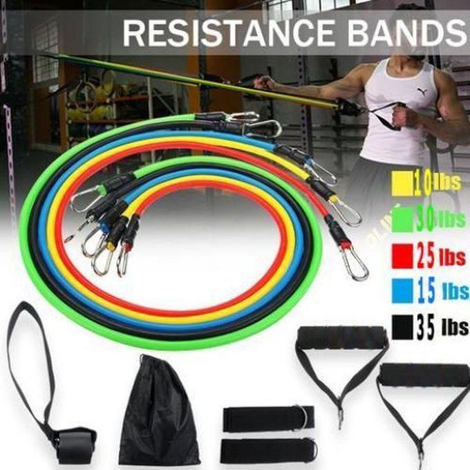 Resistance Exercise Bands - 11 Pcs
