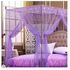 Mosquito Net with Metallic Stand 4 by 6 - Purple