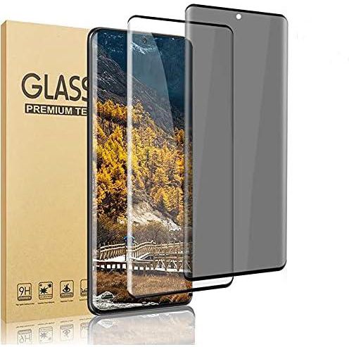 [2 Pack] Galaxy S21 Plus 5G Screen Protector, Privacy/HD Tempered Glass Film [Full Coverage] [9H Hardness] [ fingerprint unlock] compatible Samsung Galaxy S21 Plus /S21+