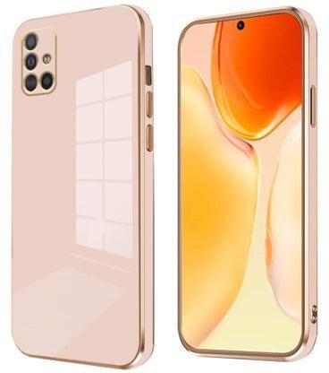 Compatible with Samsung A51 Case Silicone,Shockproof Accessories Samsung Galaxy A51 Phone Case Slim Protective White Cover (Pink)