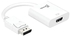 j5create Display Port to HDMI Converter Adapter | 60Hz Adapter for Mac and windows (JDA154) White