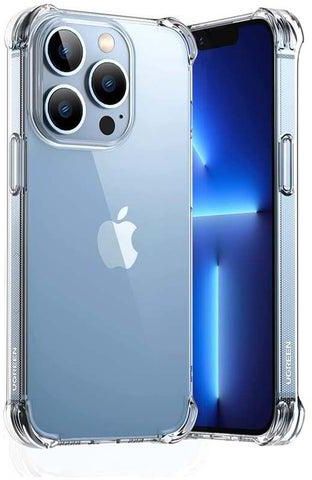 Clear Case Compatible with iPhone 13 Pro Max Transparent Cover TPU Protective 4 Corners Bumper Shockproof Soft Scratch-Resistant Anti-Drop Slim Thin for 6.7Inch