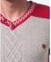 Focus Plain V-neck Pullover - Red