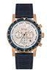 Lee Cooper Analog Silver Dial Rose Gold Case Blue Strap Mens Watch - LC06166-939