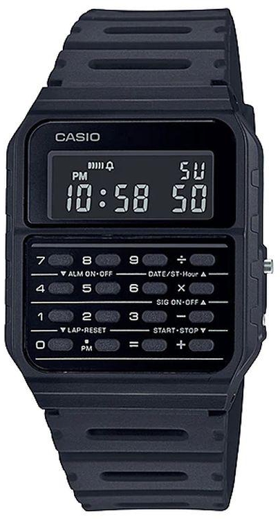 Casio Watch for Unisex CA-53WF-1BDF Digital Resin Band Black