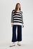 Defacto Woman Regular Fit Polo Neck Long Sleeve Tricot Tunic.