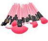 Professional Makeup Brush 24 pcs Cosmetic Brushes Kit Set with Folding with Leather Bag