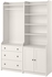 HAUGA Storage combination - white 139x46x199 cm