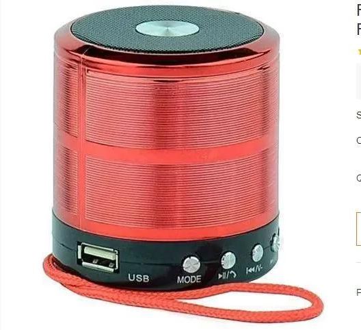 Robot Mini Bluetooth Speakers With MP3 & FM Radio Red