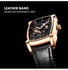 men Leather Band Chronograph Wrist Watch
