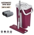 Mop Bucket With Flat Mop Suitable For All Types Of Smooth Floors.Dark Red