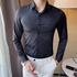 Fashion Black Men's Official Long Sleeve Formal Shirt