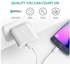 Aukey PA-U28 18W USB 2.0 Wall Charger with 3.3ft Micro USB Cable for Android Smartphones - White