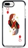 Protective Case Cover For Apple iPhone 8 Plus Queen Of Diamonds Full Print