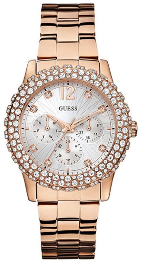Guess Women's Silver Dial Stainless Steel Band Watch - W0335L3