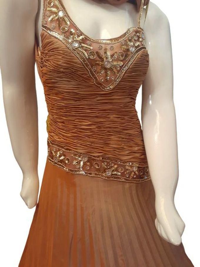 Stylish Evening Dress, Brown Color .High Quality.